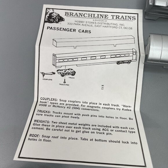 Vintage Branchline Ho Seaboard Observation Train Passenger Car Kit 14910-5 - Picture 11 of 12